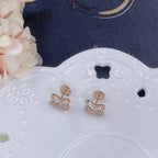 [Marin]JEUX DE PINK GOLD DIAMOND EARRINGS