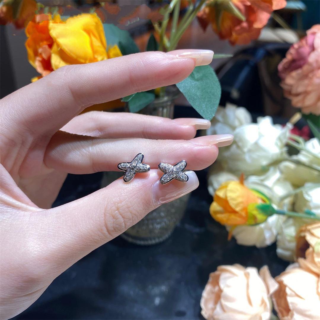 [Marin]JEUX DE SILVER DIAMOND EARRINGS