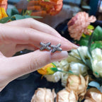 [Marin]JEUX DE SILVER DIAMOND EARRINGS