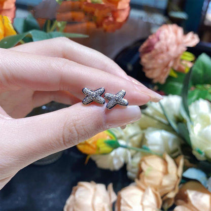 [Marin-Jewelry]JEUX DE SILVER DIAMOND EARRINGS