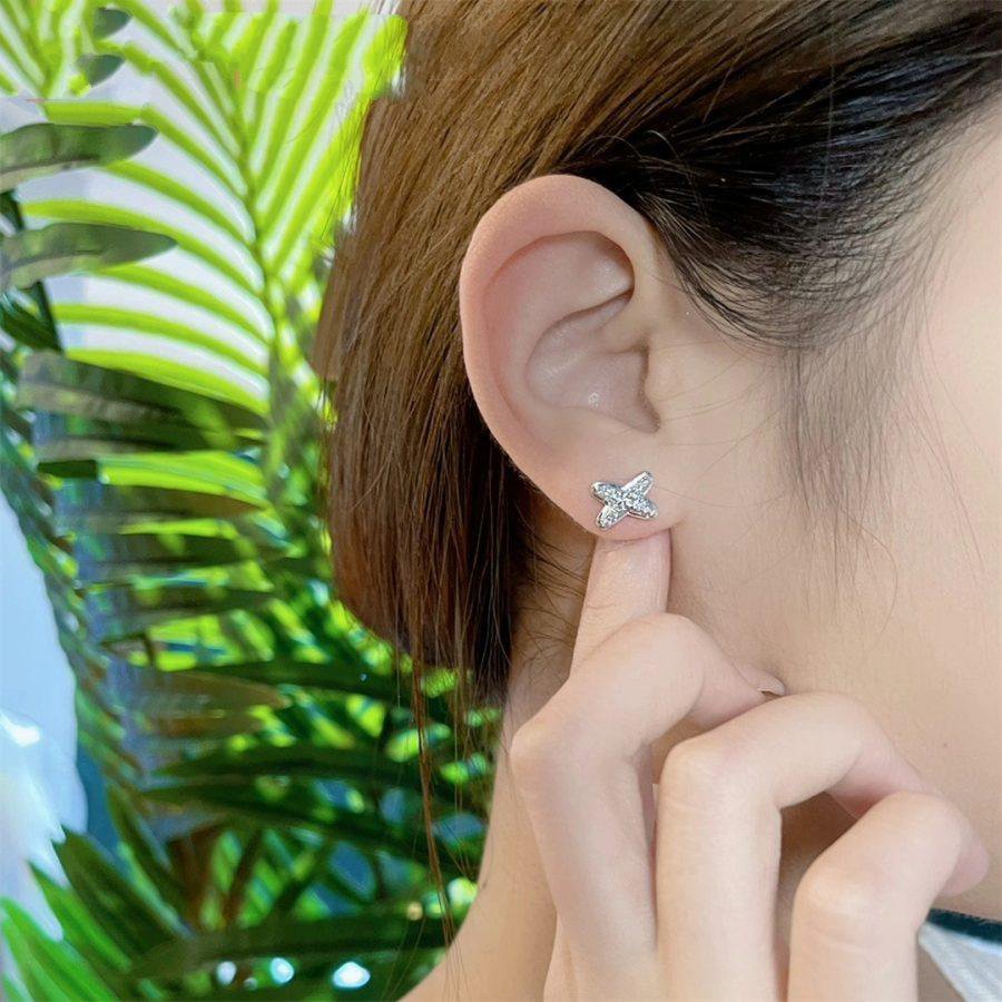 [Marin-Jewelry]JEUX DE SILVER DIAMOND EARRINGS