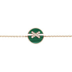 [Marin]JEUX DE BRACELET MALACHITE PINK GOLD DIAMONDS