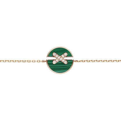 [Marin]JEUX DE BRACELET MALACHITE PINK GOLD DIAMONDS