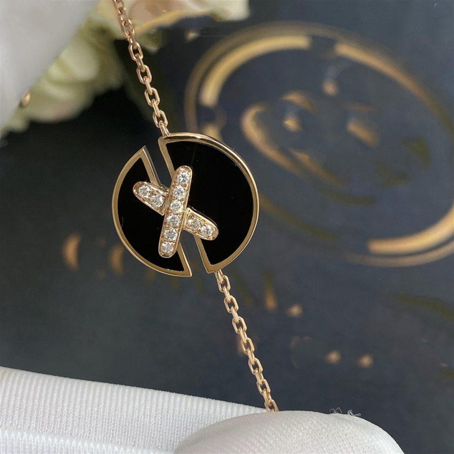 [Marin]JEUX DE BRACELET ONYX PINK GOLD DIAMOND