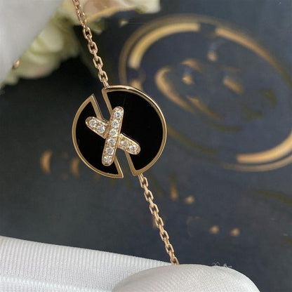 [Marin]JEUX DE BRACELET ONYX PINK GOLD DIAMOND