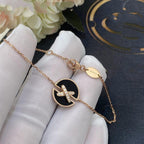 [Marin]BRACELETS EN ONYX OR ROSE ET DIAMANTS