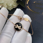[Marin]BRACELETS EN ONYX OR ROSE ET DIAMANTS