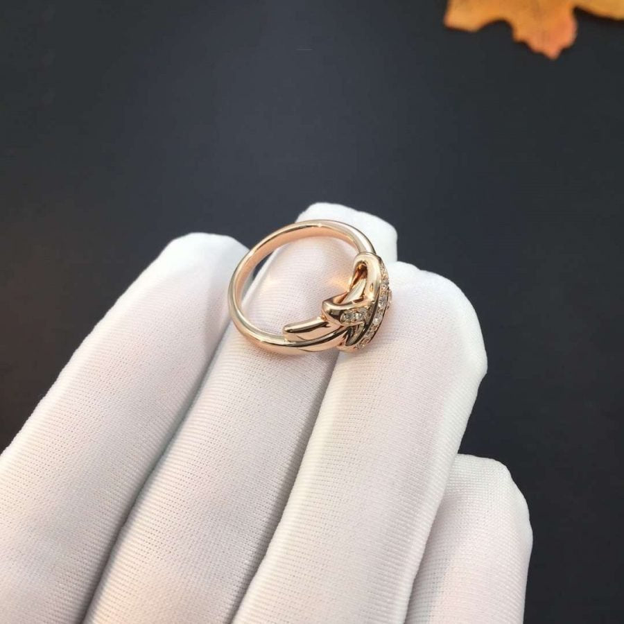 [Marin]JEUX DE PINK GOLD DIAMOND RING