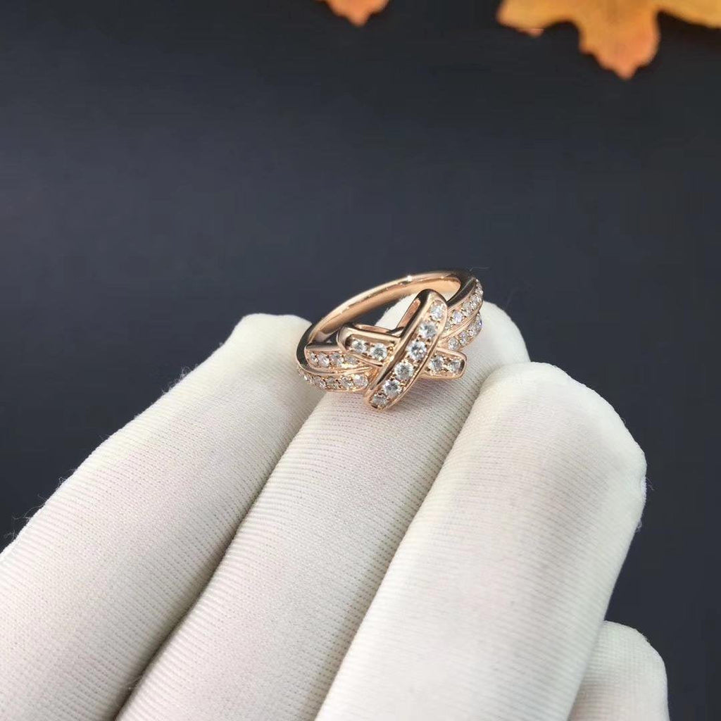 [Marin]BAGUE EN OR ROSE ET DIAMANT