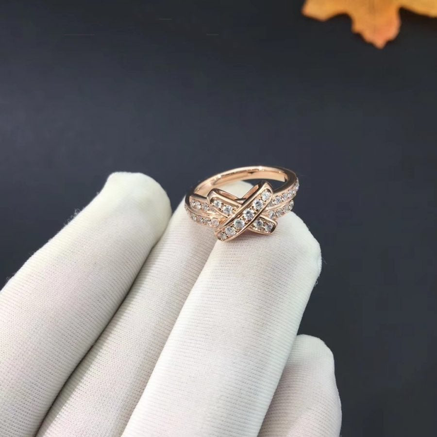 [Marin]BAGUE EN OR ROSE ET DIAMANT