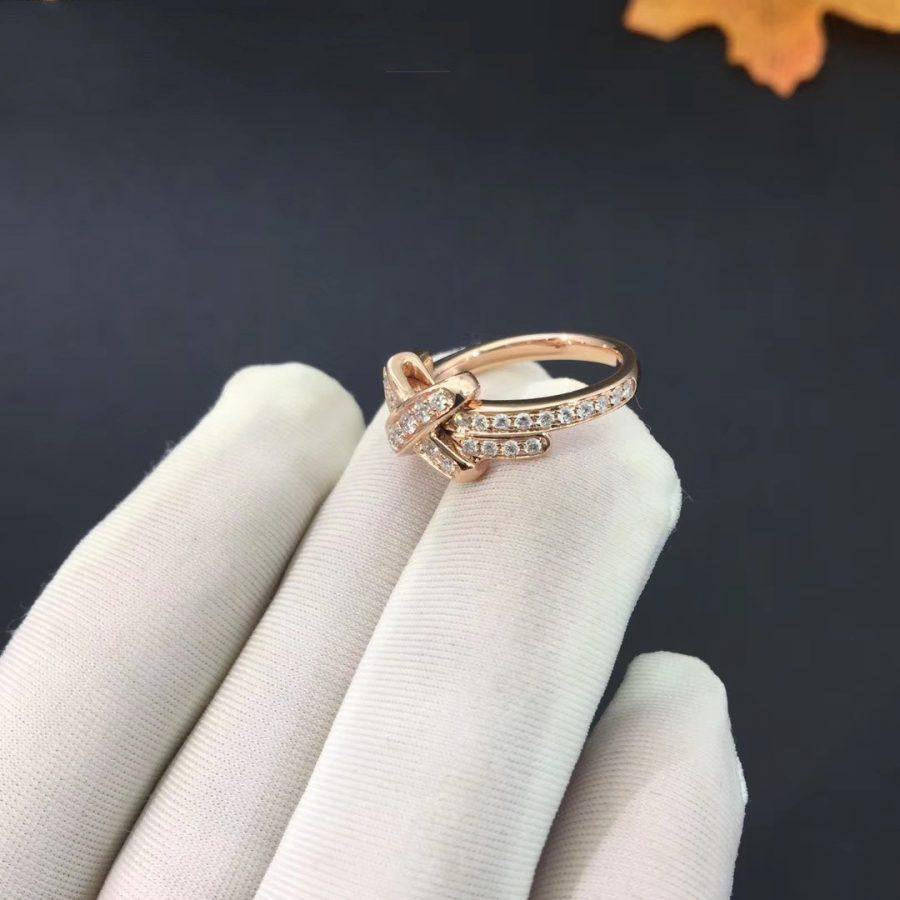 [Marin]BAGUE EN OR ROSE ET DIAMANT