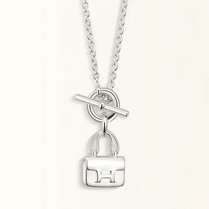 [Marin-Jewelry]POP H PEDANT SILVER NECKLACE