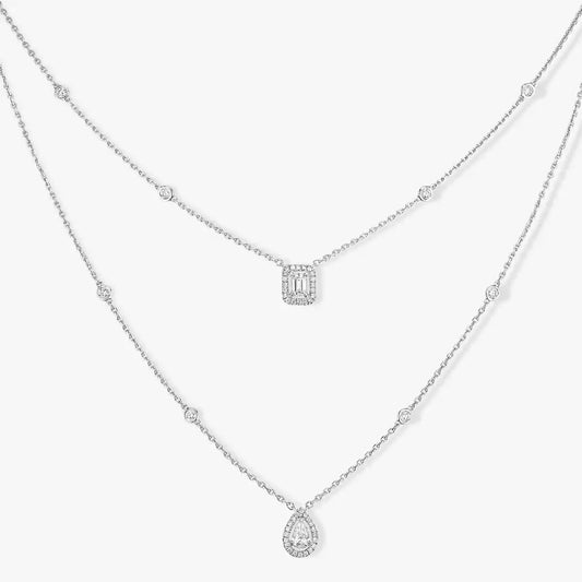 [Marin]Diamond Necklace My Twin 2 Rows