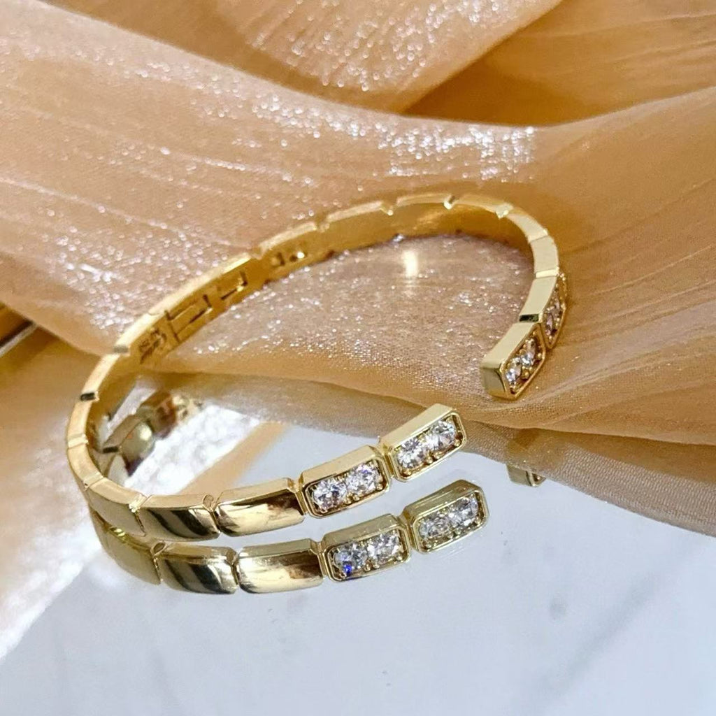 [Marin jewelrys]BRACELET OUVERT LOVE DIAMOND