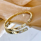 [Marin jewelrys]BRACELET OUVERT LOVE DIAMOND