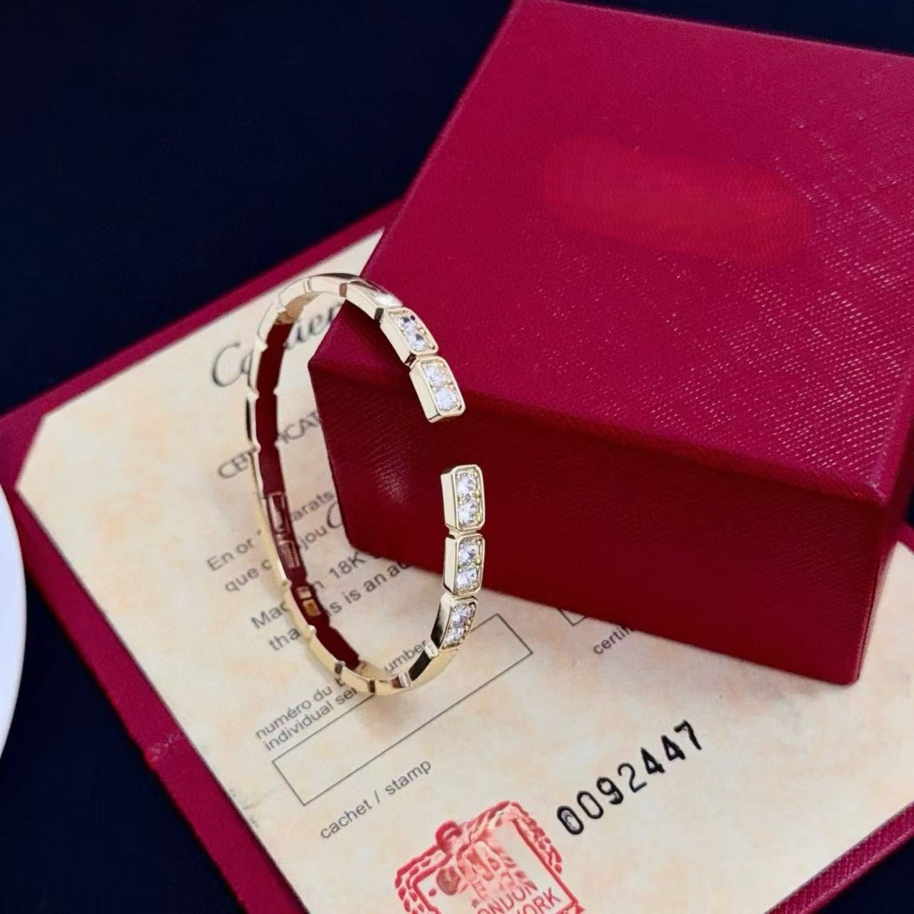 [Marin-Jewelry jewelrys]LOVE DIAMOND OPEN  BRACELET