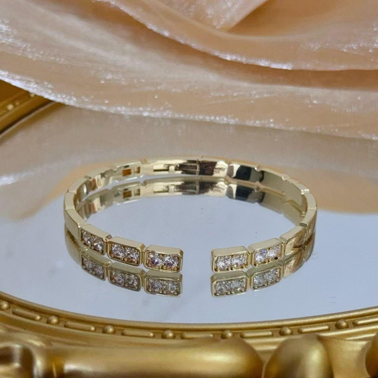 [Marin jewelrys]BRACELET OUVERT LOVE DIAMOND