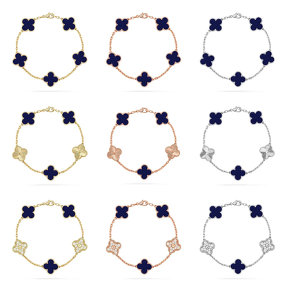 [Marin]CLOVER 5 MOTIF LAPIS LAZULI BRACELET COLLECTION