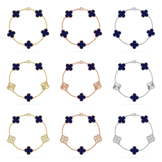 [Marin]CLOVER 5 MOTIF LAPIS LAZULI BRACELET COLLECTION