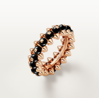 [Marin]CLASH ELEGANT ROSE GOLD RING FEATURING NATURAL AGATE
