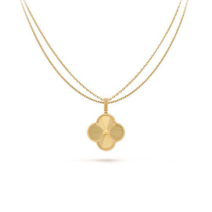 [Marin-Jewelry]クローバー 25MM ペンダント ネックレス ゴールド