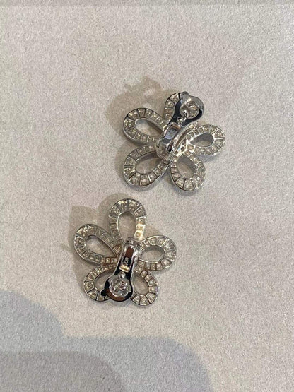 [Marin]FLOWERLACE EARRINGS FULL DIAMONDS