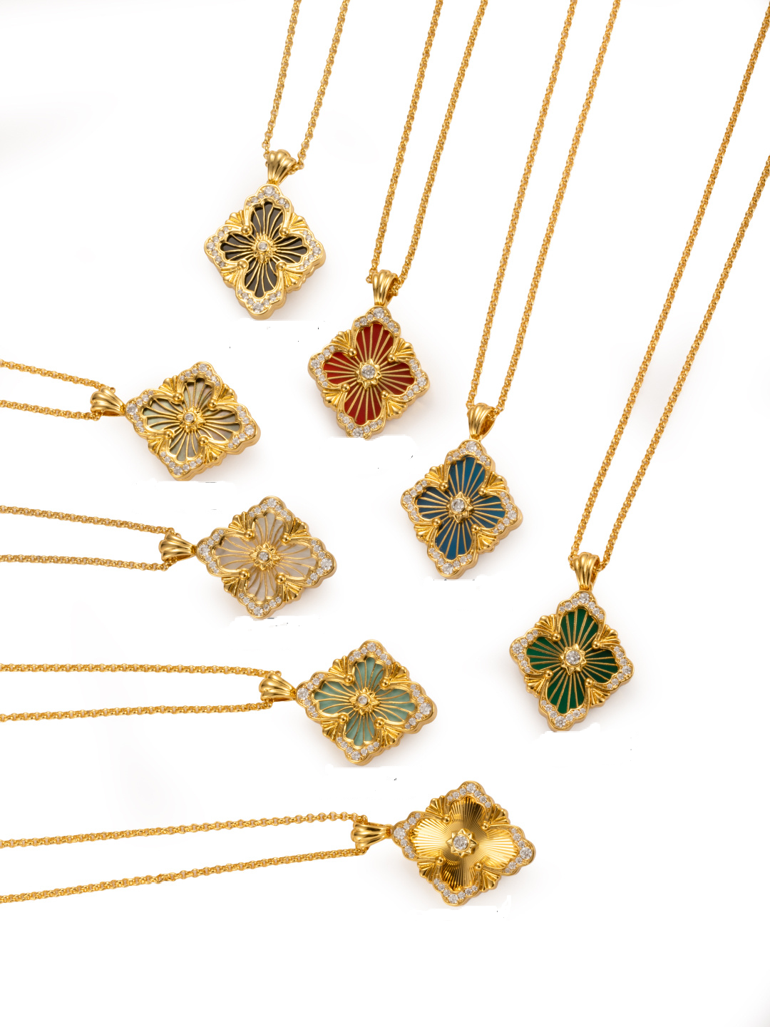 [Marin-Jewelry] B.C.L BIG SIZE  ENAMEL NECKLACE£¨Various colors£©
