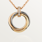 [Marin]TRINITY NECKLACE GOLD  DIAMONDS