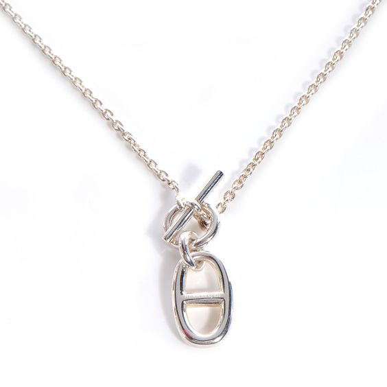 [Marin]COLLIER PENDENTIF CHAÎNE D'ANCRE EN ARGENT STERLING