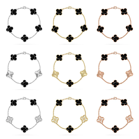 [Marin] CLOVER 5 MOTIF PULSAR STONE BRACELET COLLECTION