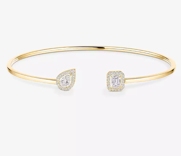 [Marin-Jewelry]M Delicate Double-Diamond Bracelet