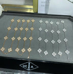 [Marin]COLLIER TRÈFLE 20 MOTIFS ENTIÈREMENT SERTI DE DIAMANTS