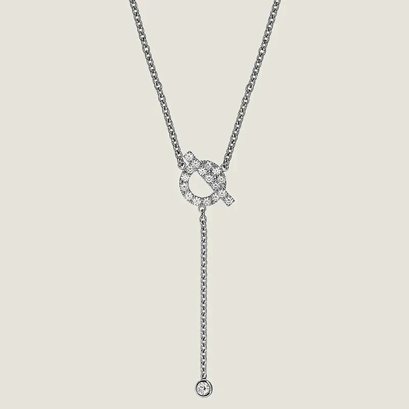 [Marin]COLLIER FINESSE EN ARGENT ET DIAMANTS