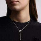 [Marin]FINESSE SILVER DIAMOND NECKLACE