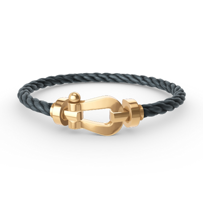 [Marin-Jewelry]FORCE LARGE HORSESHOE NO DIAMOND BRACELET GOLD