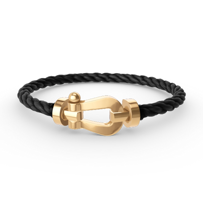 [Marin-Jewelry]FORCE LARGE HORSESHOE NO DIAMOND BRACELET GOLD