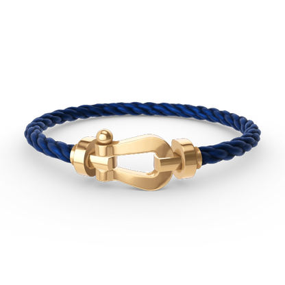 [Marin-Jewelry]FORCE LARGE HORSESHOE NO DIAMOND BRACELET GOLD