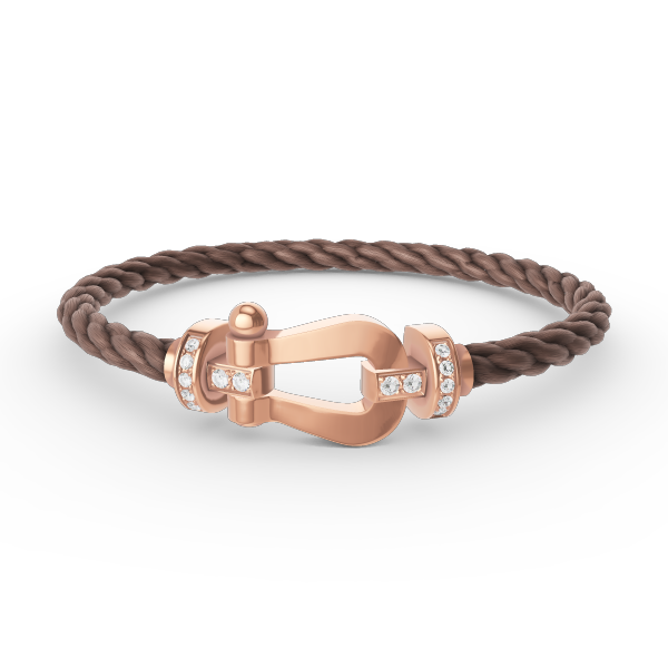 [Marin-Jewelry]FORCE LARGE HORSESHOE HALF DIAMOND BRACELET Marin-Jewelry GOLD