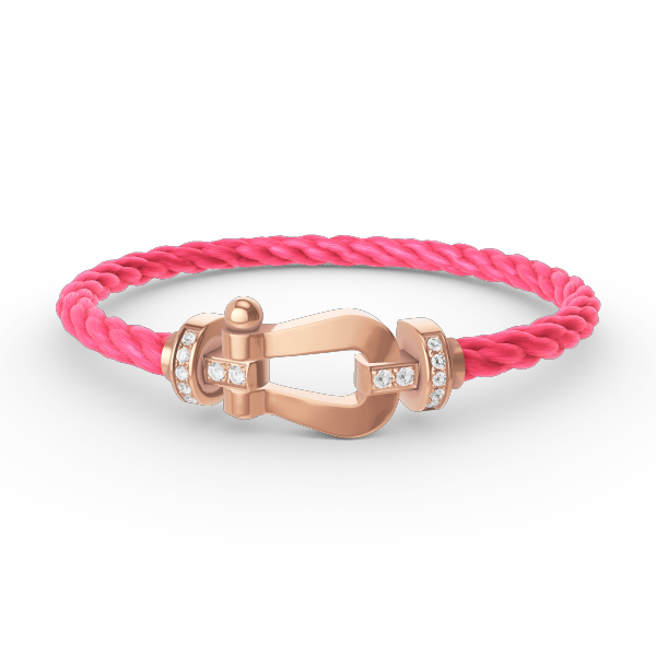 [Marin-Jewelry]FORCE LARGE HORSESHOE HALF DIAMOND BRACELET Marin-Jewelry GOLD