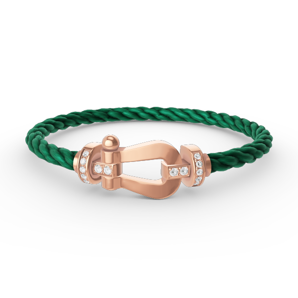 [Marin-Jewelry]FORCE LARGE HORSESHOE HALF DIAMOND BRACELET Marin-Jewelry GOLD