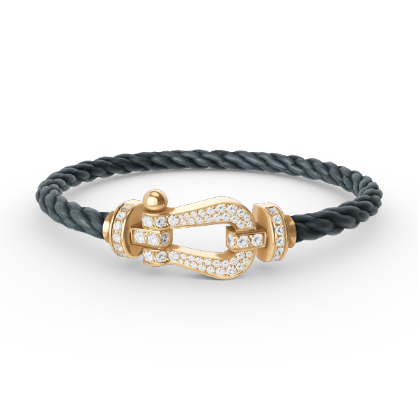 [Marin]FORCE LARGE HORSESHOE FULL DIAMOND BRACELET GOLD