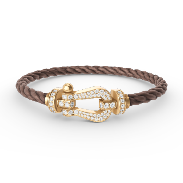[Marin-Jewelry]FORCE LARGE HORSESHOE FULL DIAMOND BRACELET GOLD