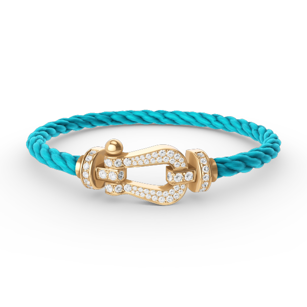 [Marin]FORCE LARGE HORSESHOE FULL DIAMOND BRACELET GOLD
