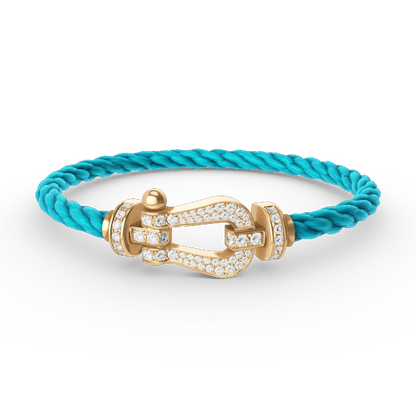 [Marin]FORCE LARGE HORSESHOE FULL DIAMOND BRACELET GOLD