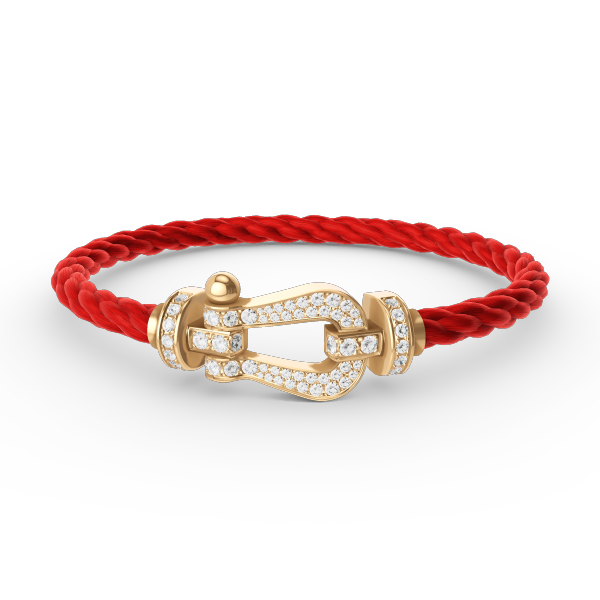 [Marin]FORCE LARGE HORSESHOE FULL DIAMOND BRACELET GOLD