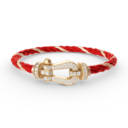 [Marin]FORCE LARGE HORSESHOE FULL DIAMOND BRACELET GOLD