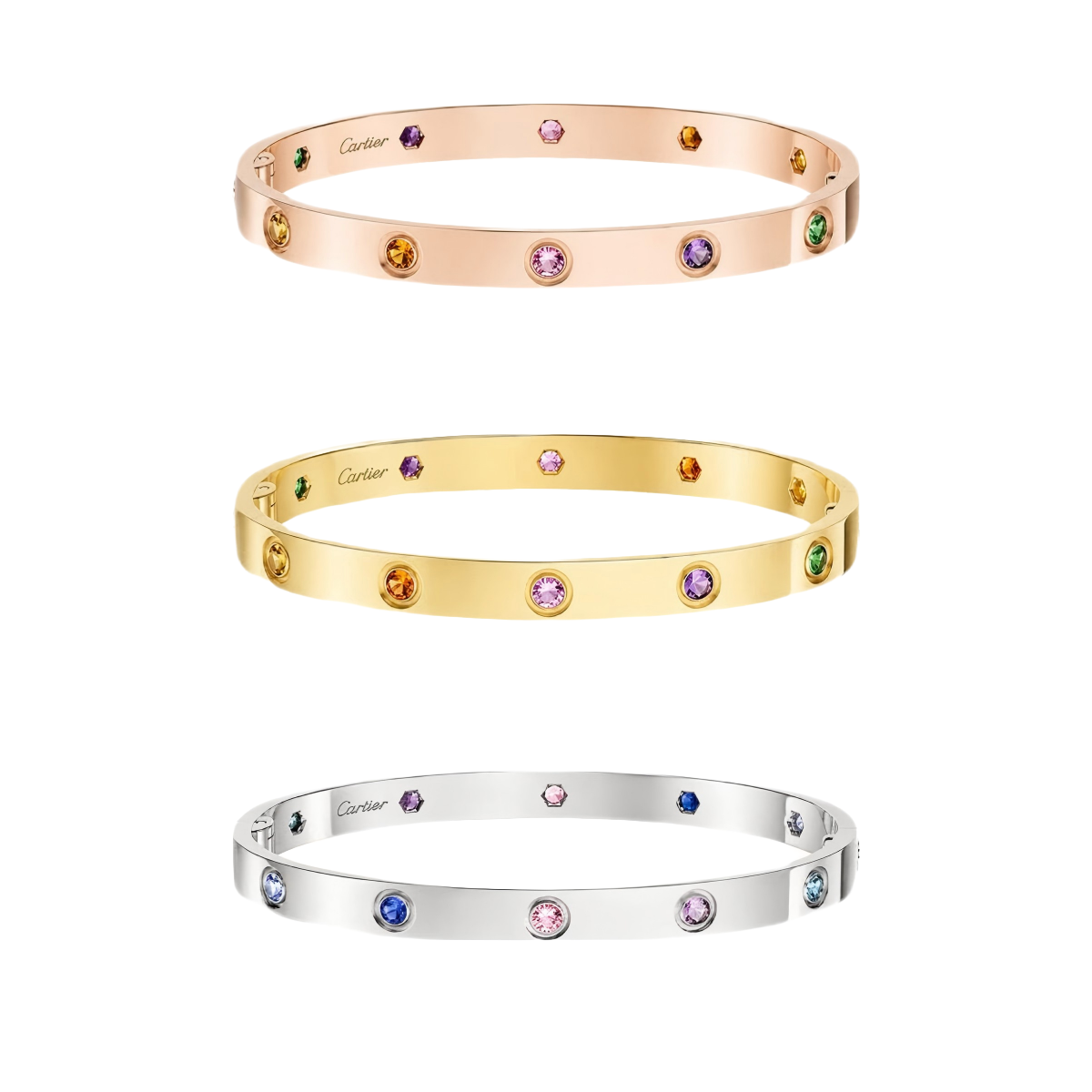 [Marin] 2026 RAINBOW LOVE BRACELET 6.1MM  10 DIAMONDS