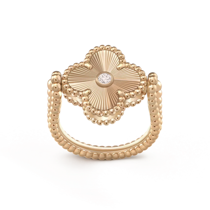 [Marin]CLOVER RIVERSIBLE ROSE GOLD RING