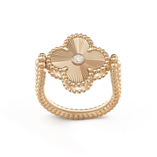 [Marin]CLOVER RIVERSIBLE ROSE GOLD RING