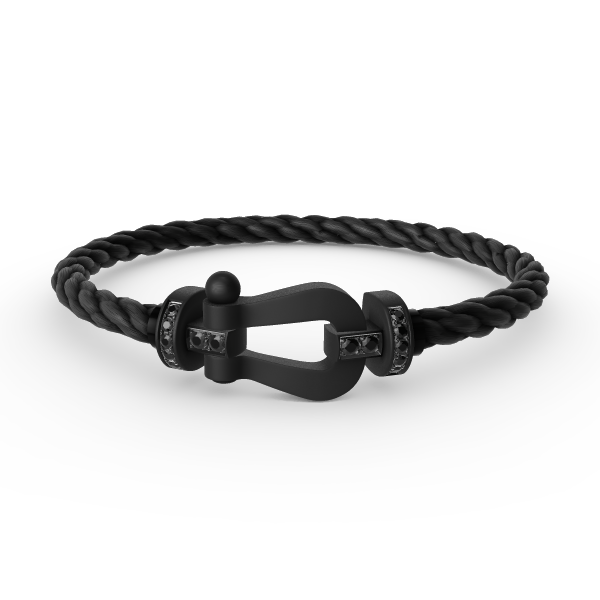 [Marin]FORCE LARGE SERIES HORSESHOE BLACK SAMURAI BRACELET